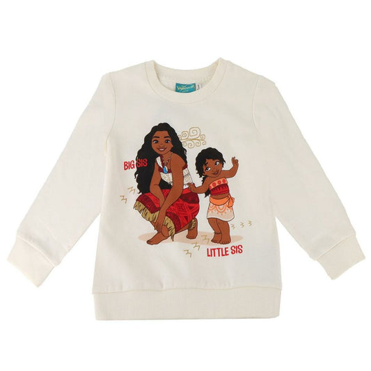 Φούτερ με Κουκούλα για Κοριτσάκι Stitch Moana Μπεζ