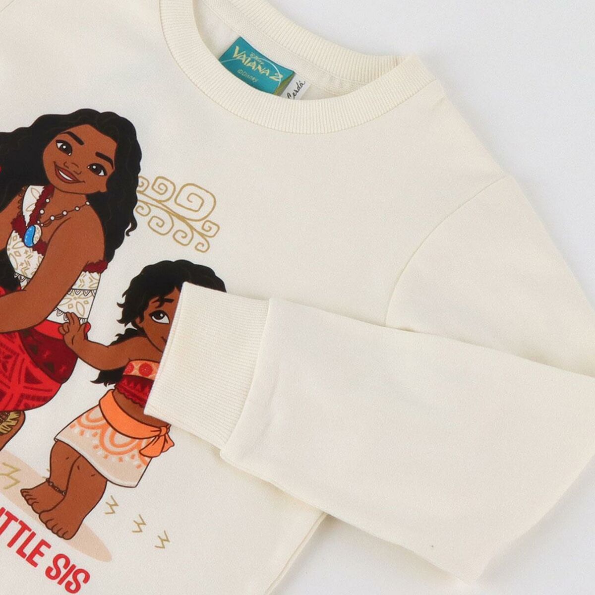 Φούτερ με Κουκούλα για Κοριτσάκι Stitch Moana Μπεζ