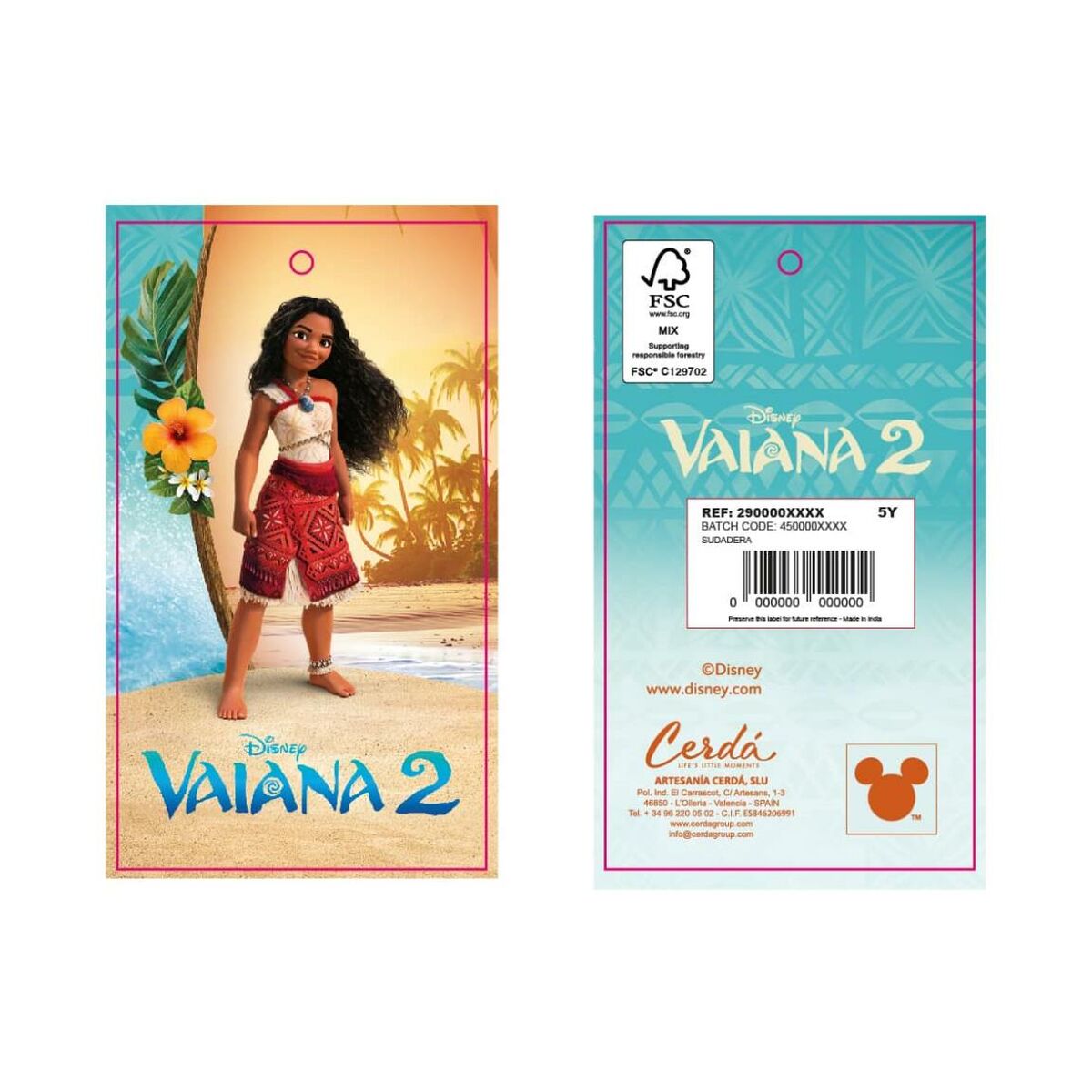 Φούτερ με Κουκούλα για Κοριτσάκι Stitch Moana Μπεζ
