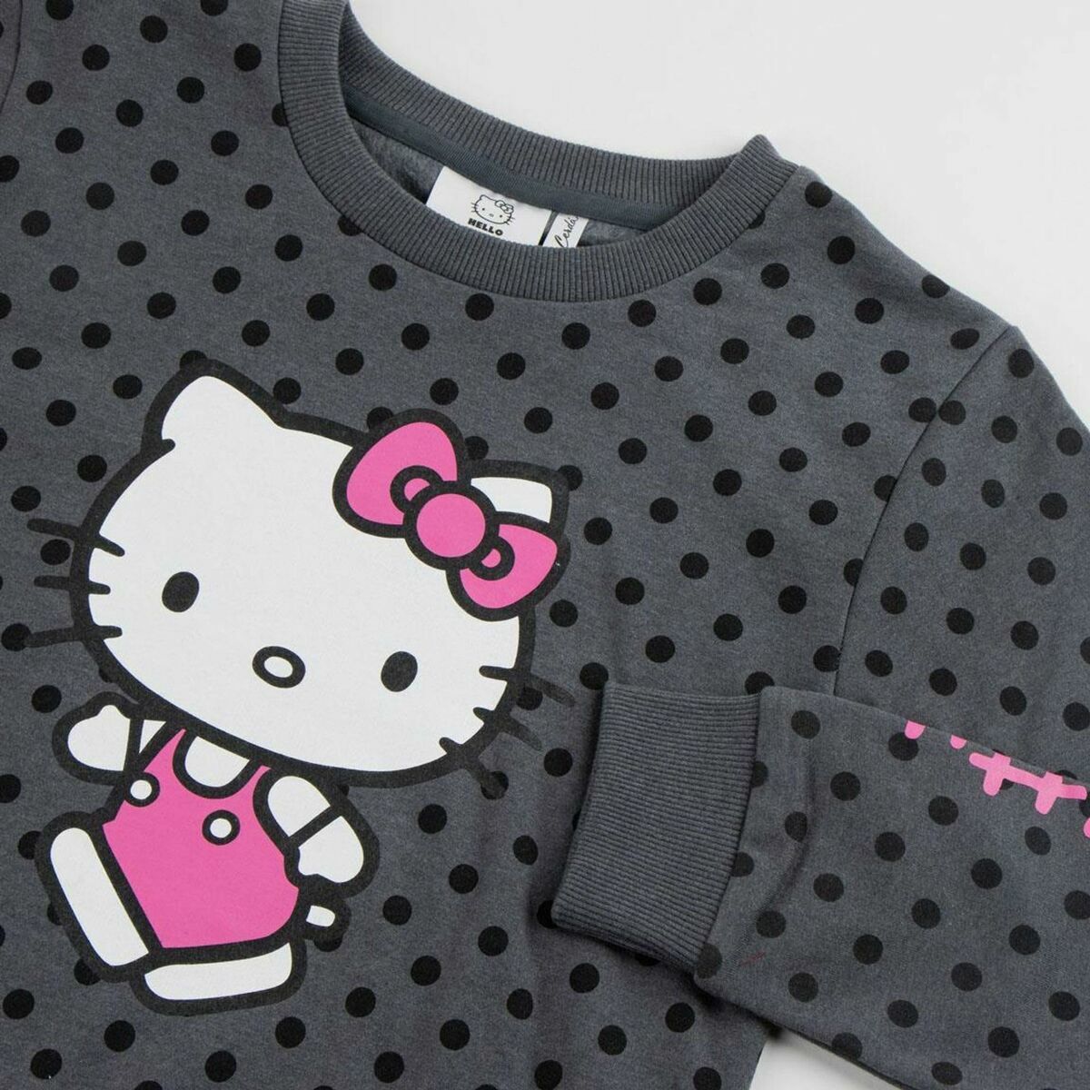 Παιδικό Μπλουζάκι Hello Kitty Σκούρο γκρίζο