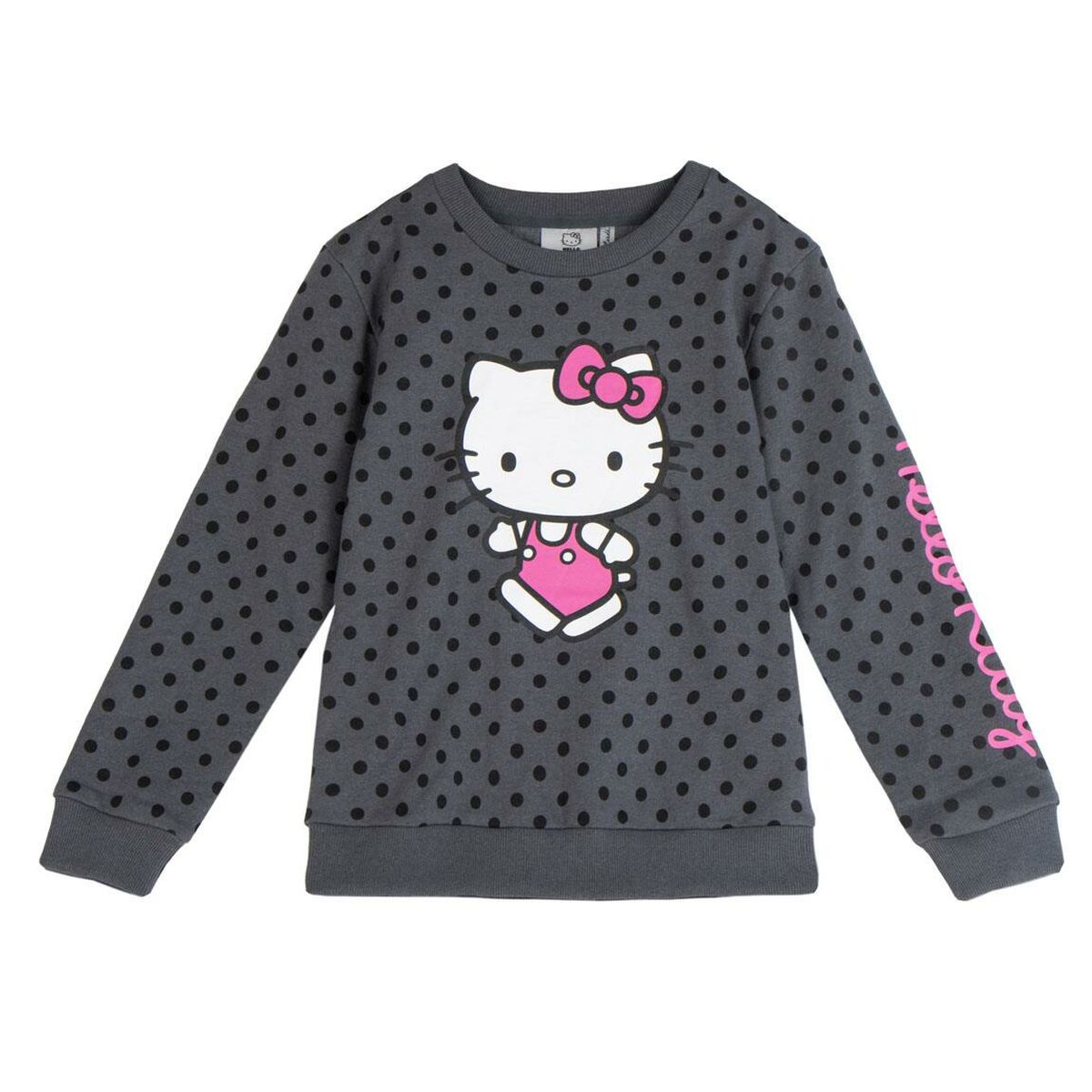 Παιδικό Μπλουζάκι Hello Kitty Σκούρο γκρίζο