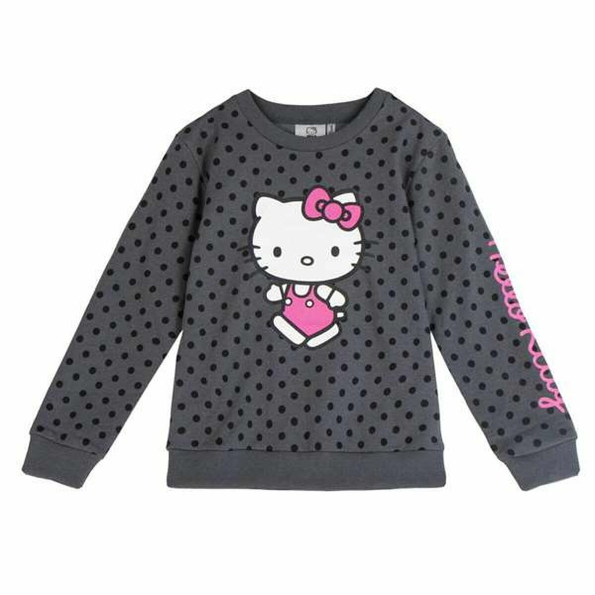 Παιδικό Μπλουζάκι Hello Kitty Σκούρο γκρίζο