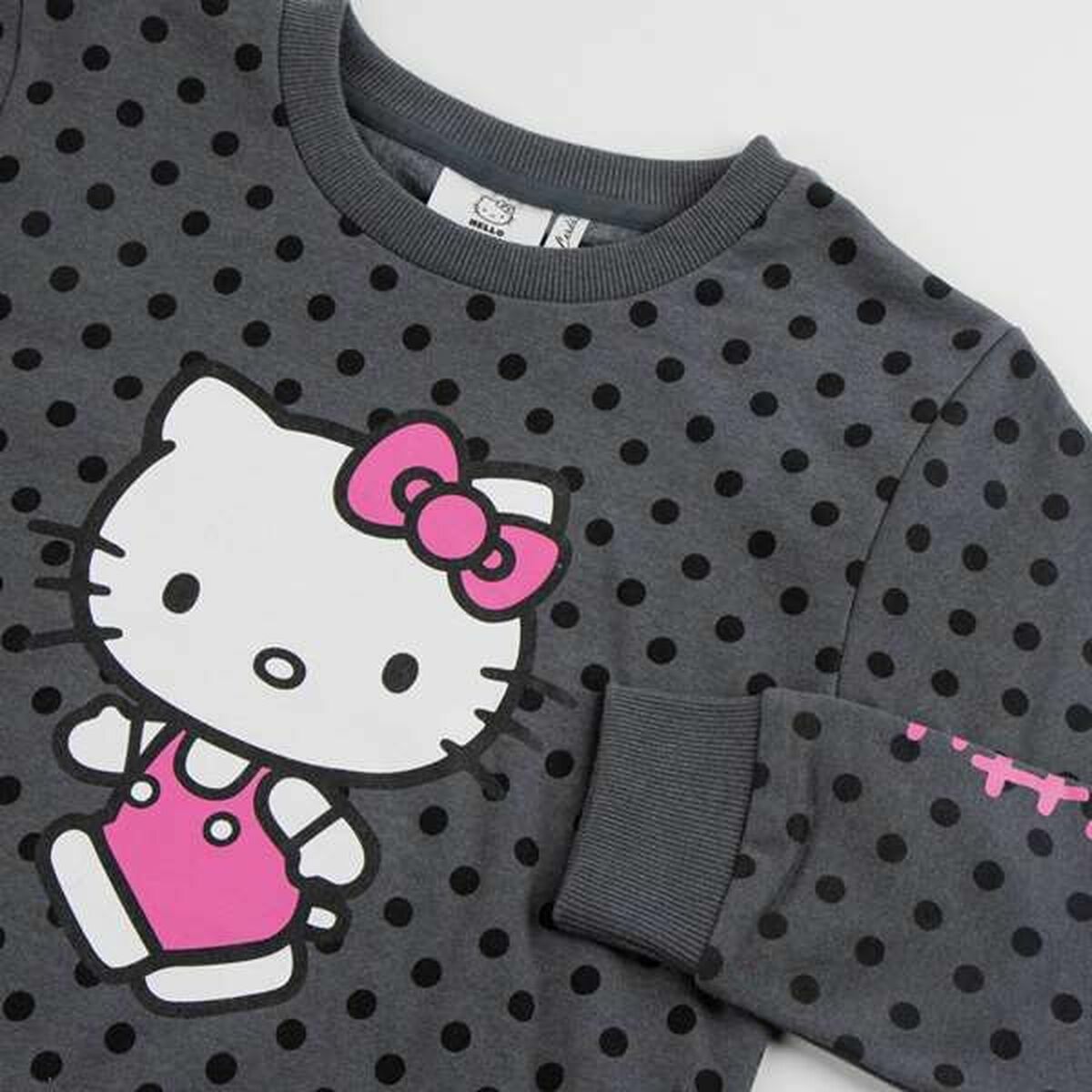 Παιδικό Μπλουζάκι Hello Kitty Σκούρο γκρίζο