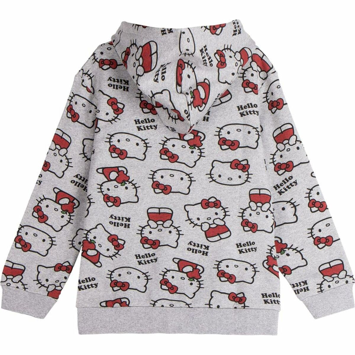 Φούτερ με Κουκούλα για Κοριτσάκι Hello Kitty Γκρι