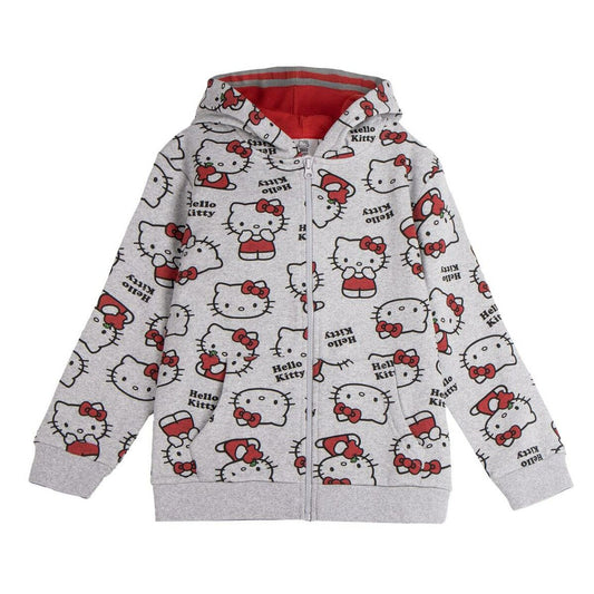 Φούτερ με Κουκούλα για Κοριτσάκι Hello Kitty Γκρι