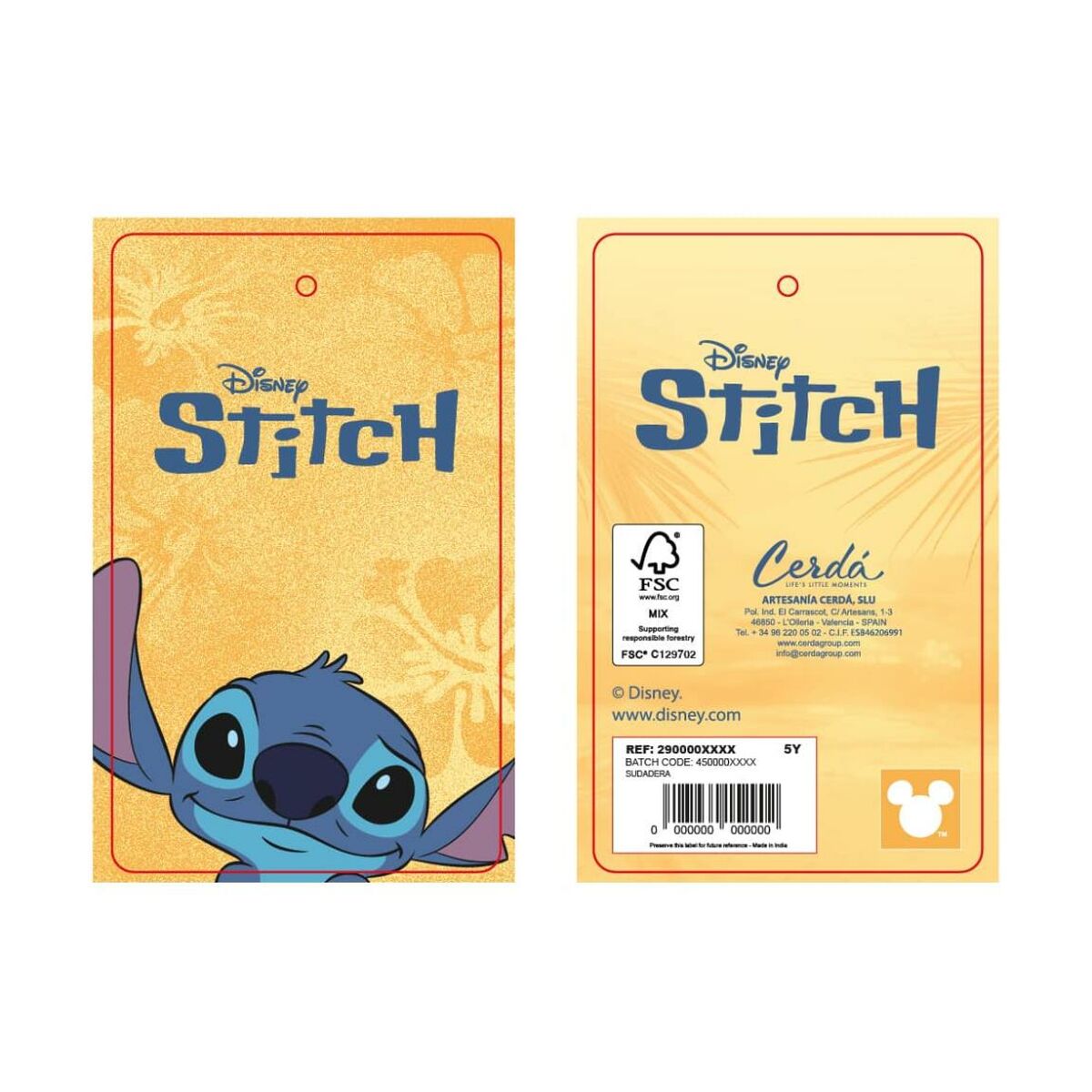 Φούτερ με Κουκούλα για Κοριτσάκι Stitch Ροζ