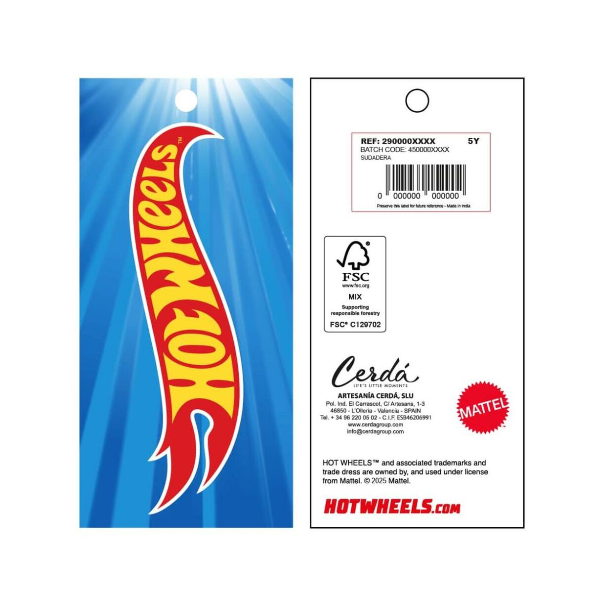 Παιδικό Μπλουζάκι Hot Wheels Σκούρο Κόκκινο