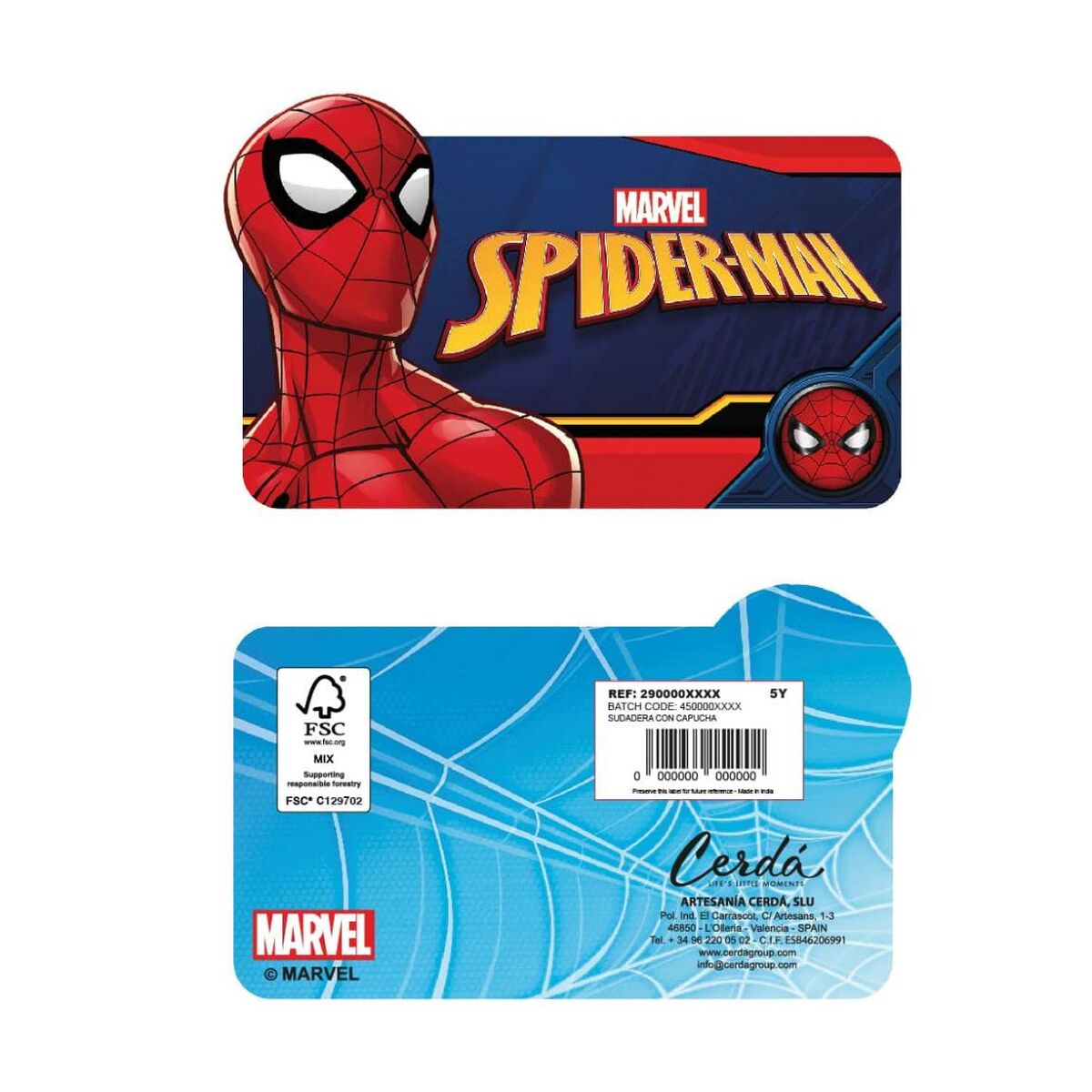 Παιδικό Φούτερ με Κουκούλα Spider-Man Μπλε