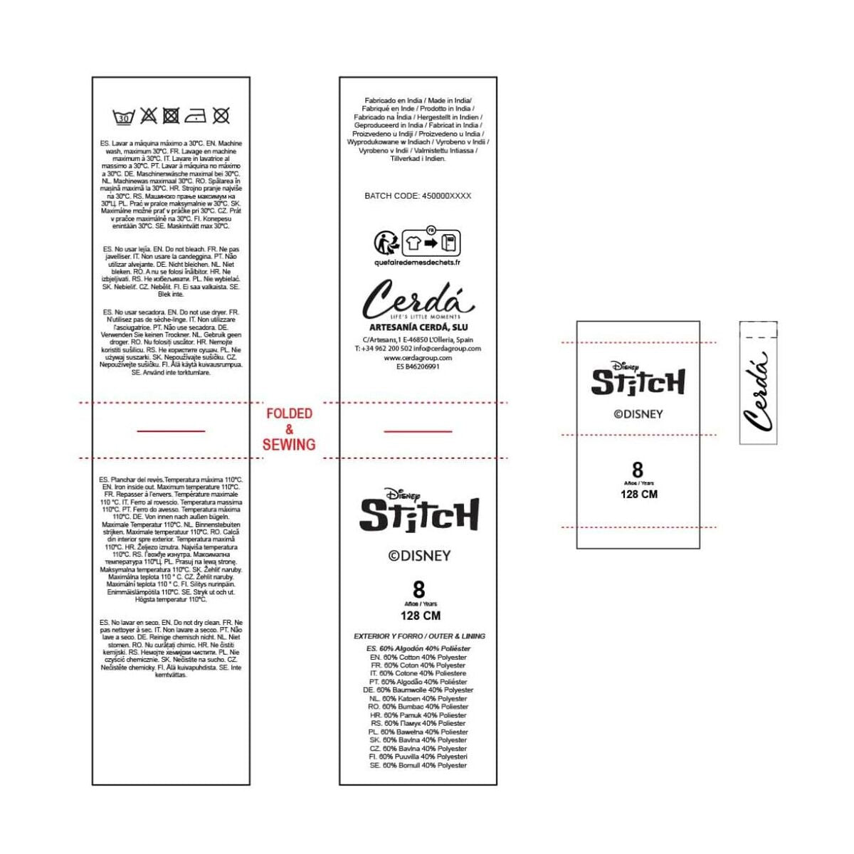 Παιδικό Φούτερ με Κουκούλα Stitch Μπλε