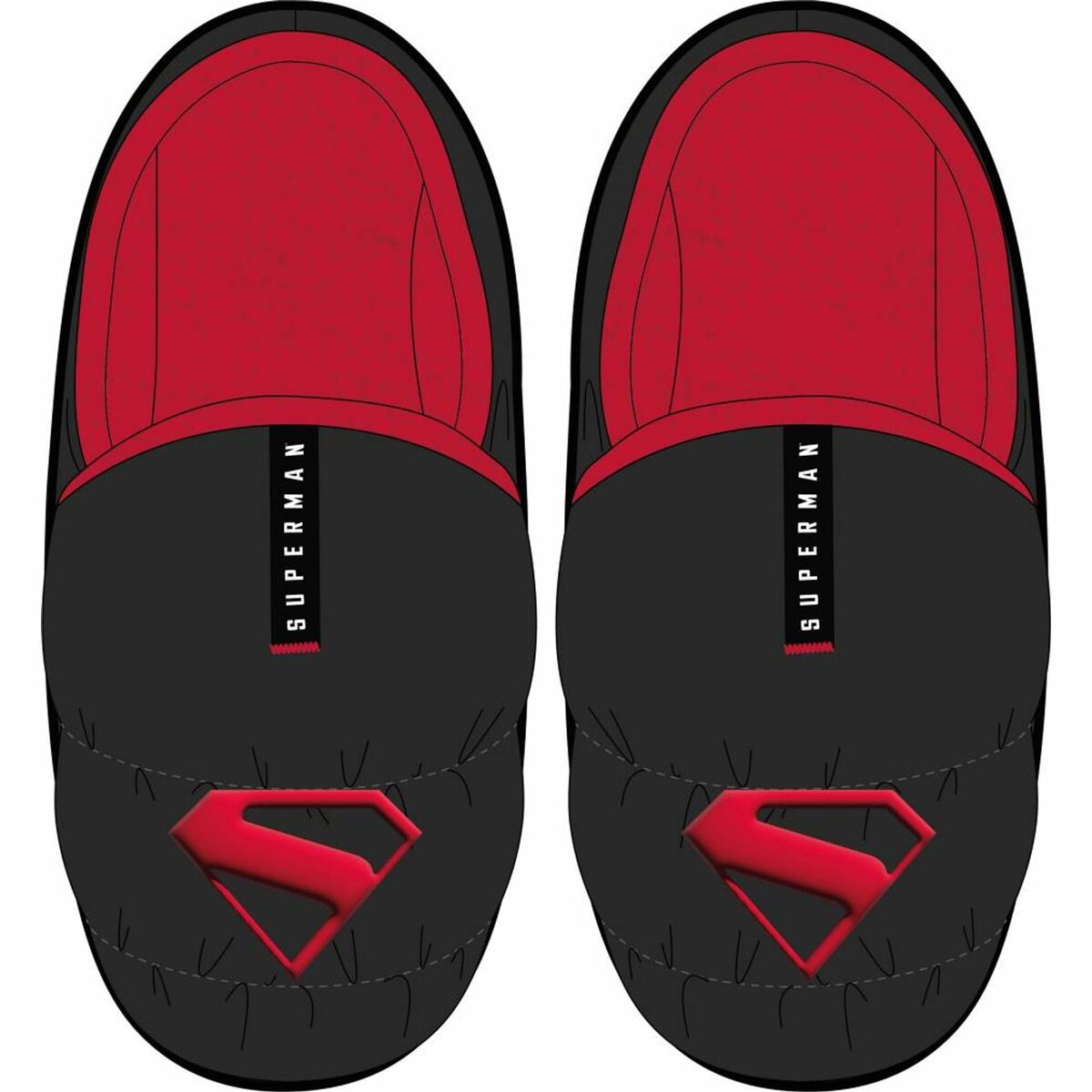 παντόφλες για το σπίτι Superman Μαύρο
