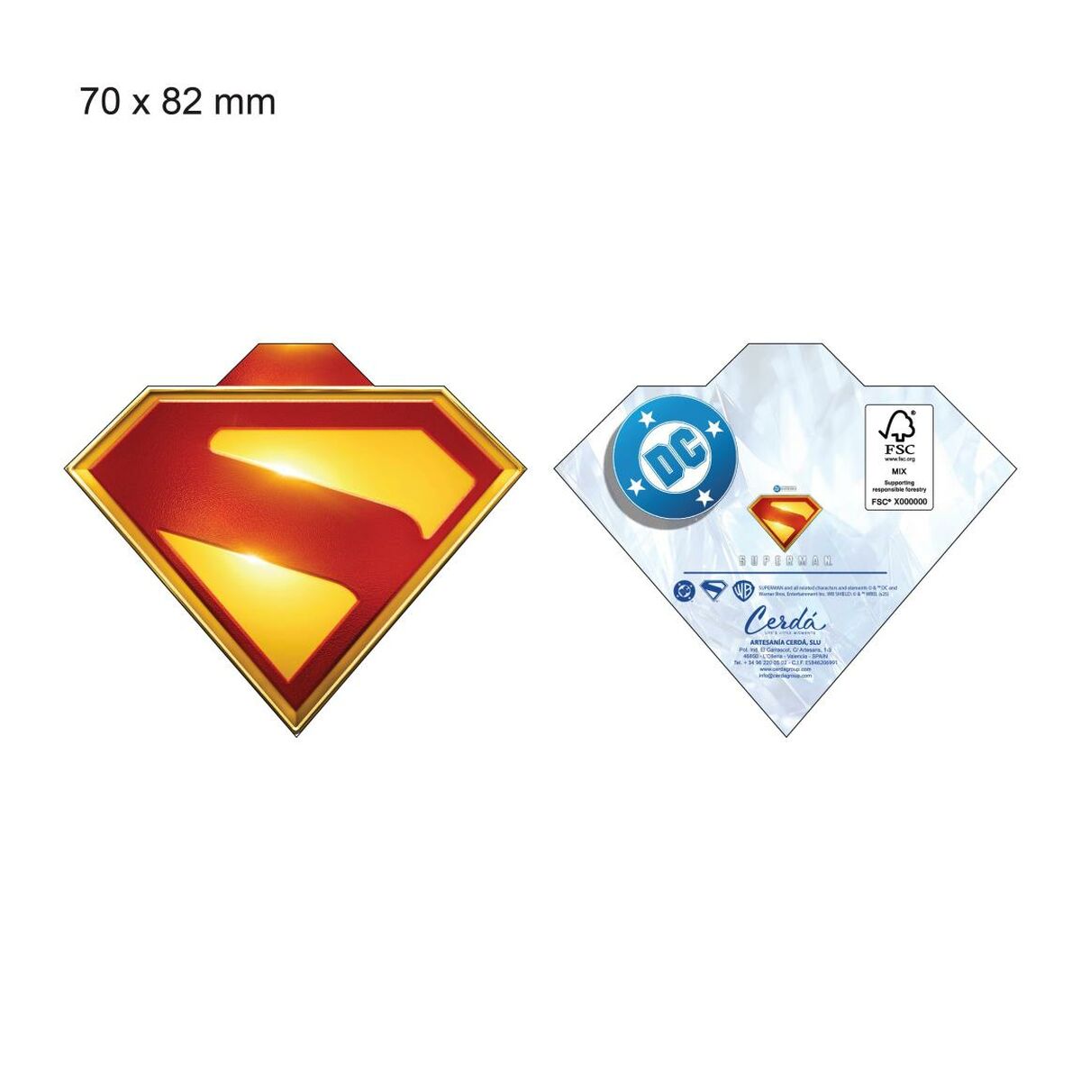 παντόφλες για το σπίτι Superman Μαύρο