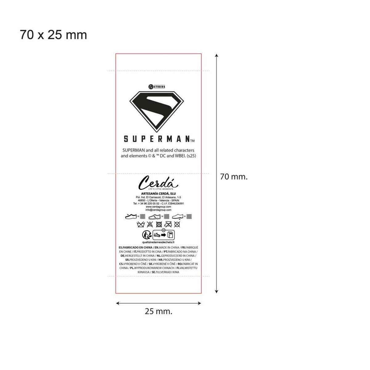 παντόφλες για το σπίτι Superman Μαύρο