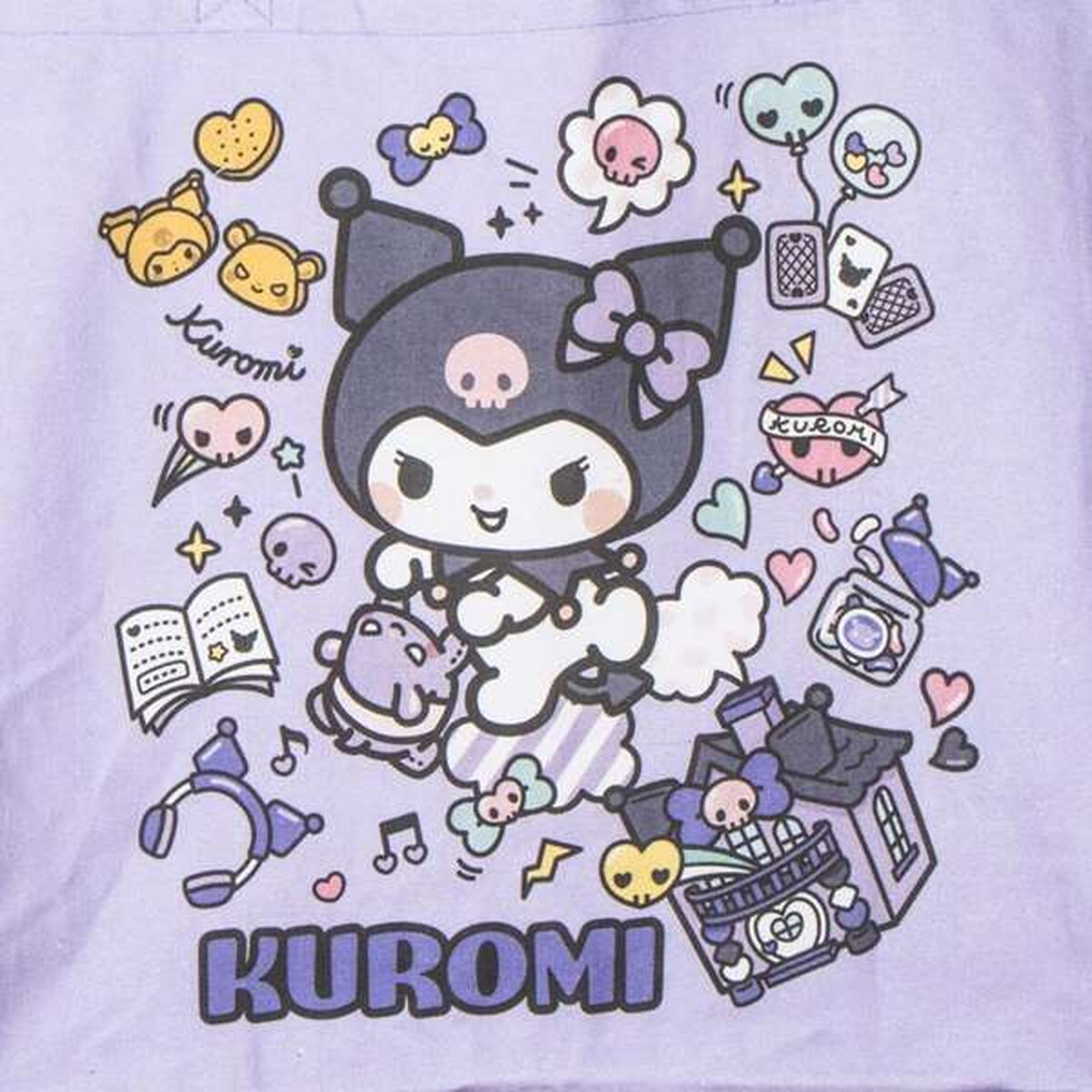 Τσάντα για ψώνια Hello Kitty Kuromi  Λιλά 48 x 43 x 17 cm