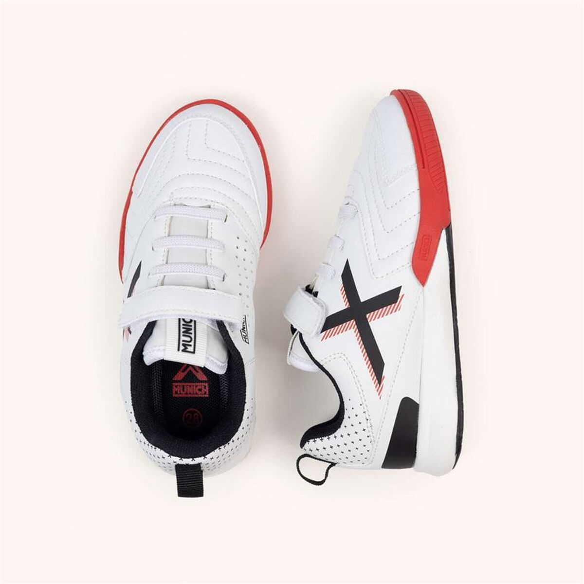 Παπούτσια Ποδοσφαίρου Σάλας για Παιδιά Munich Rondito Kid Elastic Laces