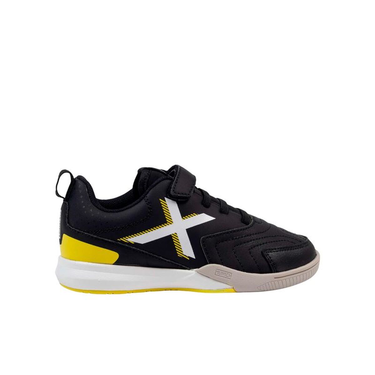 Παπούτσια Ποδοσφαίρου Σάλας για Παιδιά Munich Rondito Kid Elastic Laces Μαύρο