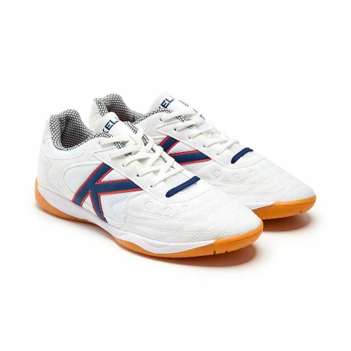 Παπούτσια Ποδοσφαίρου Σάλας για Ενήλικες Kelme Indoor Copa Elastic Λευκό