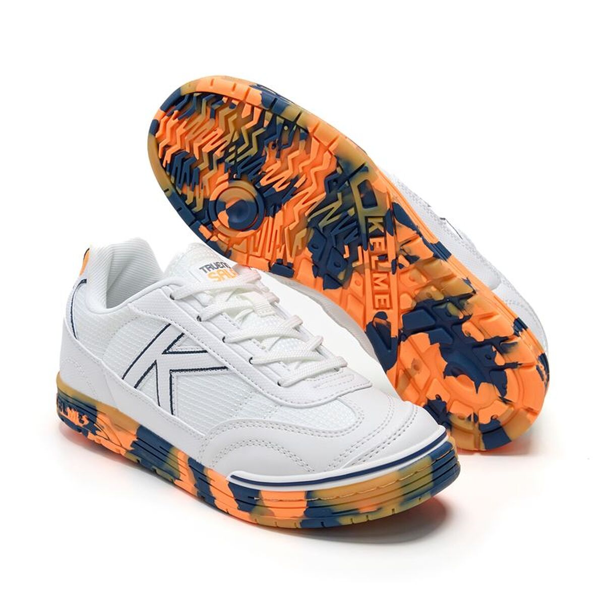 Παπούτσια Ποδοσφαίρου Σάλας για Παιδιά Kelme Trueno Lace Λευκό