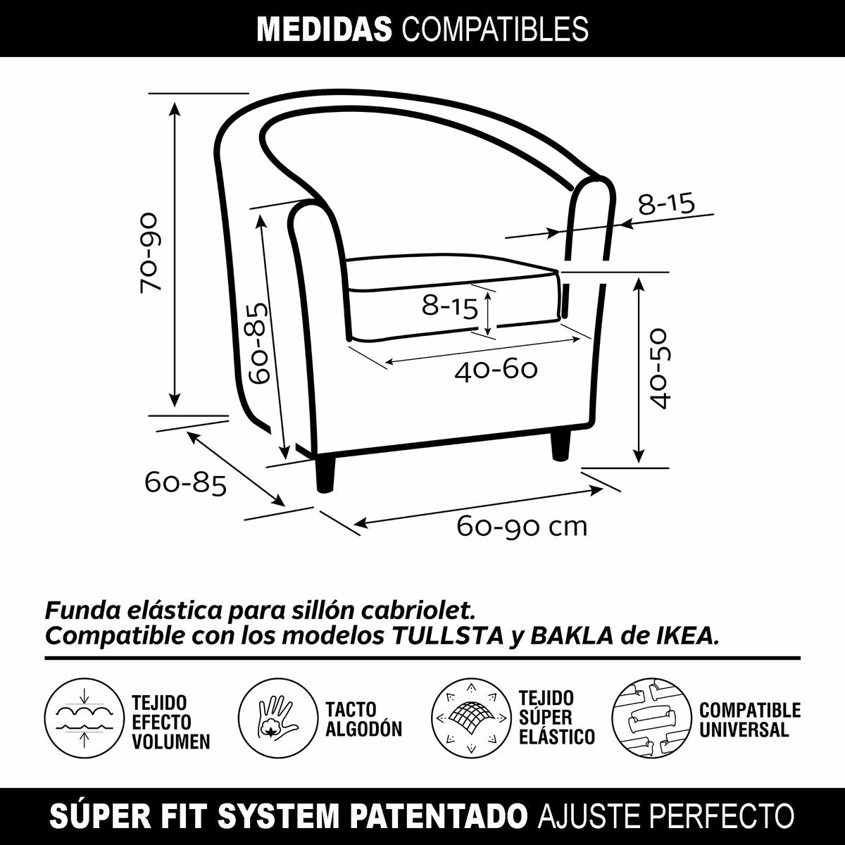 Κάλυμμα για καρέκλα Sofaskins (Ανακαινισμenα A)