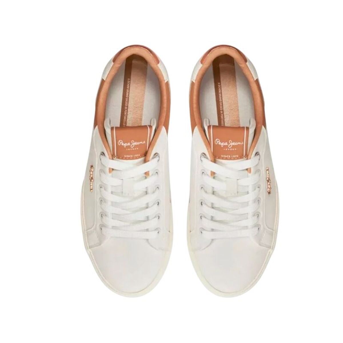 Γυναικεία Casual Παπούτσια Pepe Jeans Kenton Court Ανοιχτό καφέ