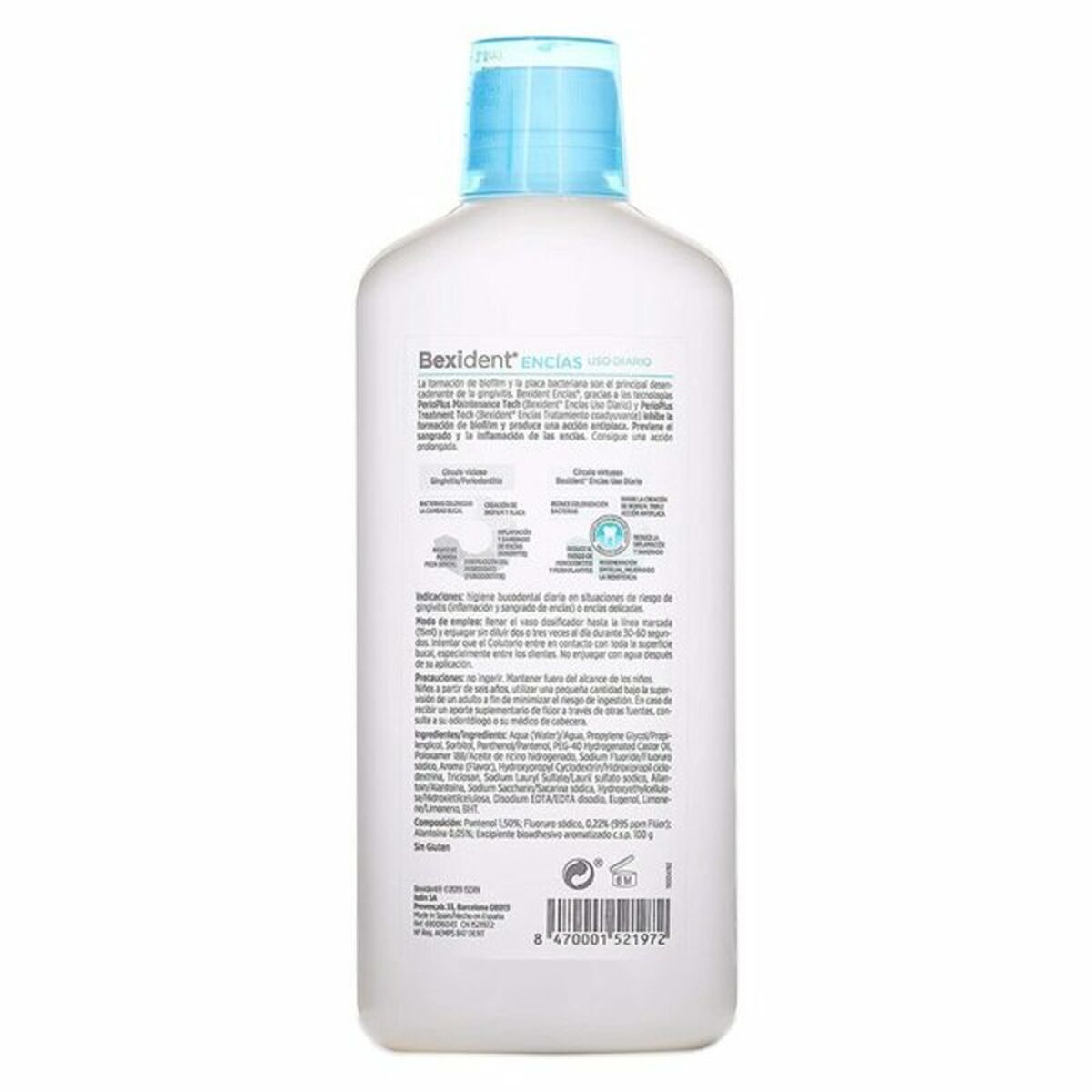 Στοματικό Διάλυμα Isdin 690011364 500 ml Αντισηπτικό Κατά της Οδοντικής Πλάκας