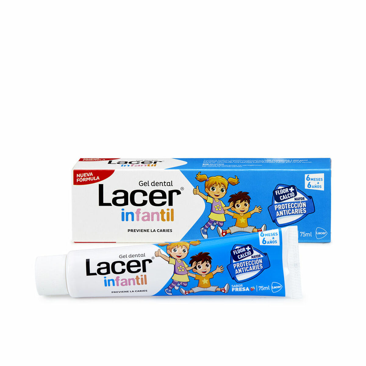 Οδοντόκρεμα Lacer Infantil 75 ml Παιδικά Φράουλα