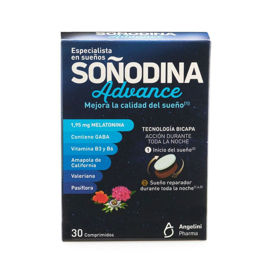 Συμπλήρωμα αϋπνίας Natura Essenziale Soñodina Advance Μελατονίνη 30 Μονάδες