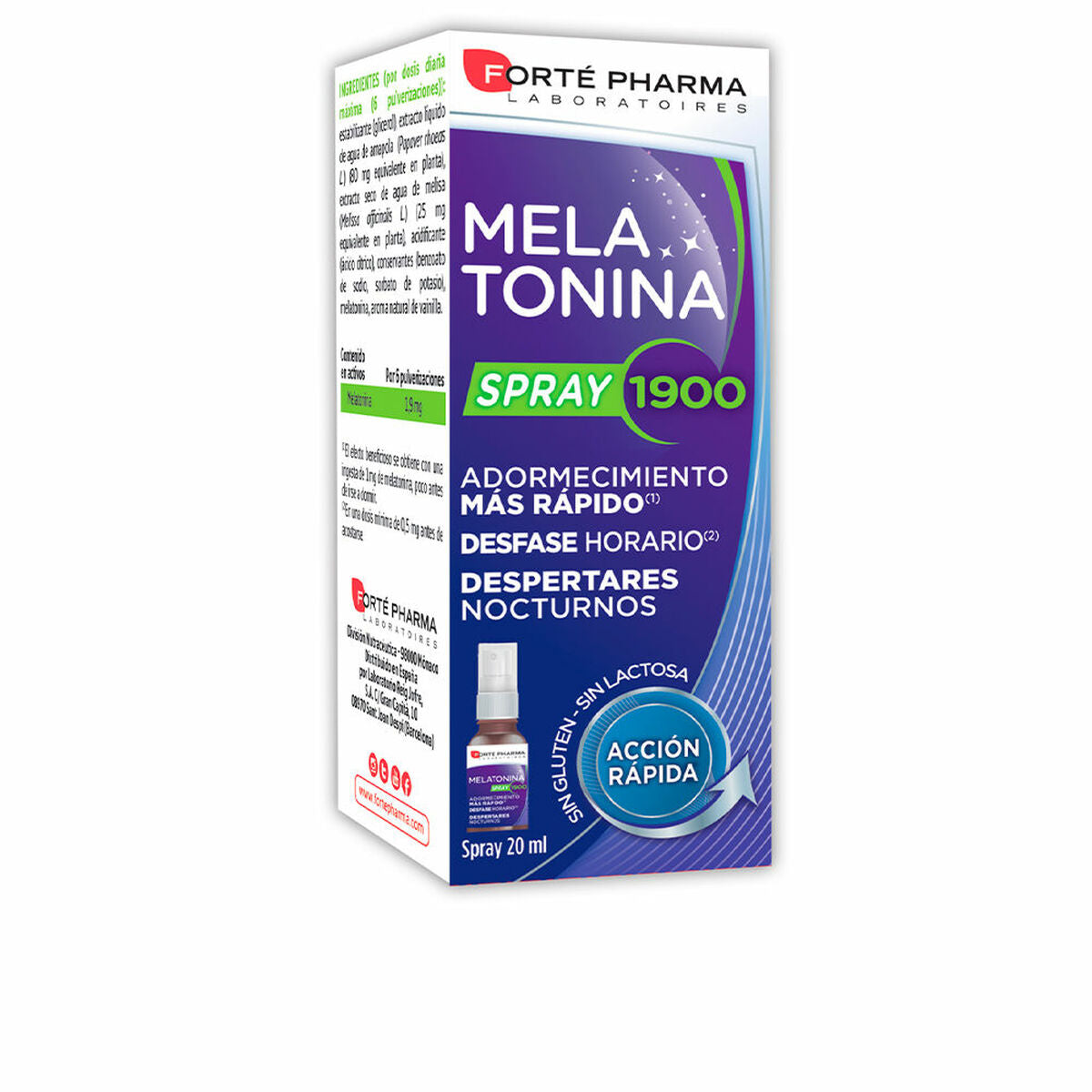 Συμπλήρωμα αϋπνίας Forté Pharma Melatonina Μελατονίνη 20 ml