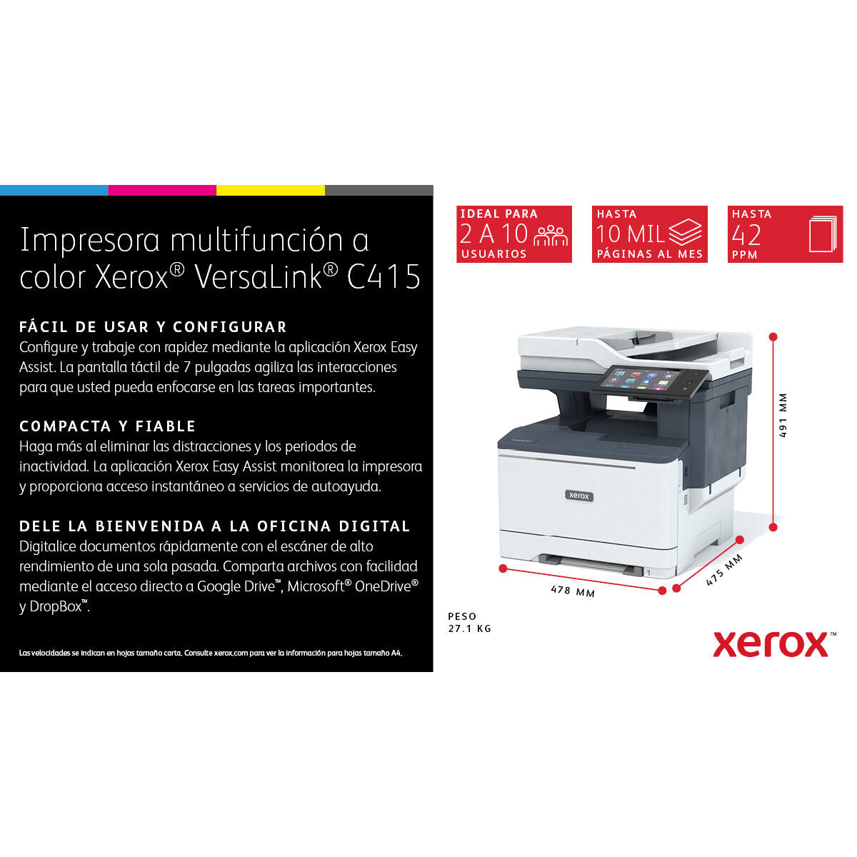 Εκτυπωτής Λέιζερ Xerox C415V_DN
