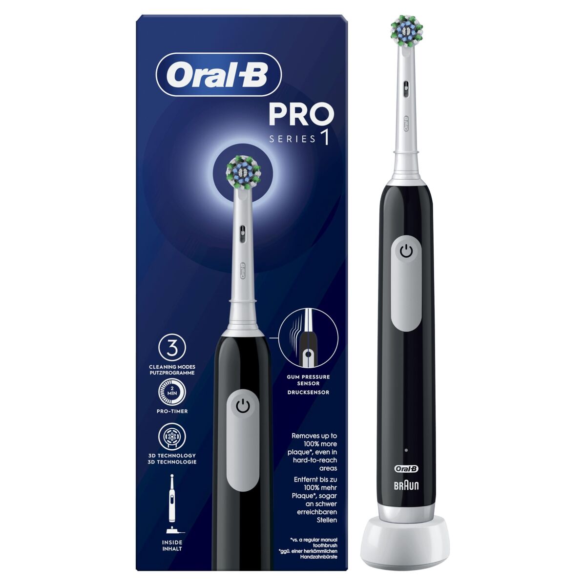 Ηλεκτρική οδοντόβουρτσα Braun Pro 1 Μαύρο