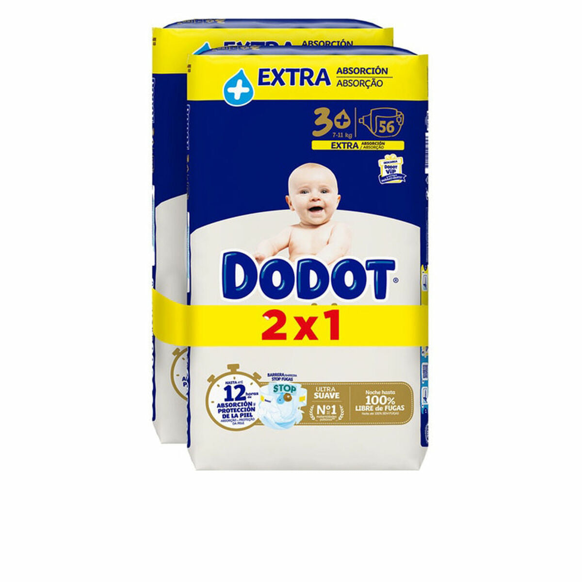 Πανάκια μιας χρήσης Dodot Sensitive Extra 3 6-10 kg (112 Μονάδες)