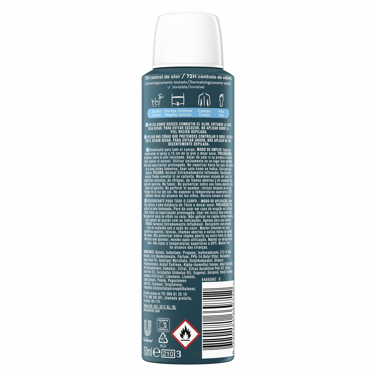 Αποσμητικό Spray Rexona 5743 150 ml
