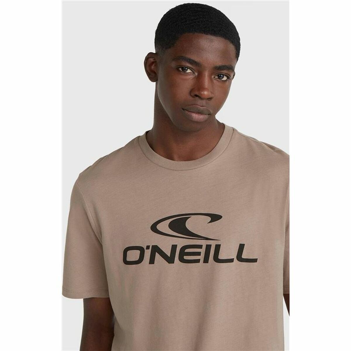 Ανδρική Μπλούζα με Κοντό Μανίκι O'Neill Logo Ανοιχτό καφέ