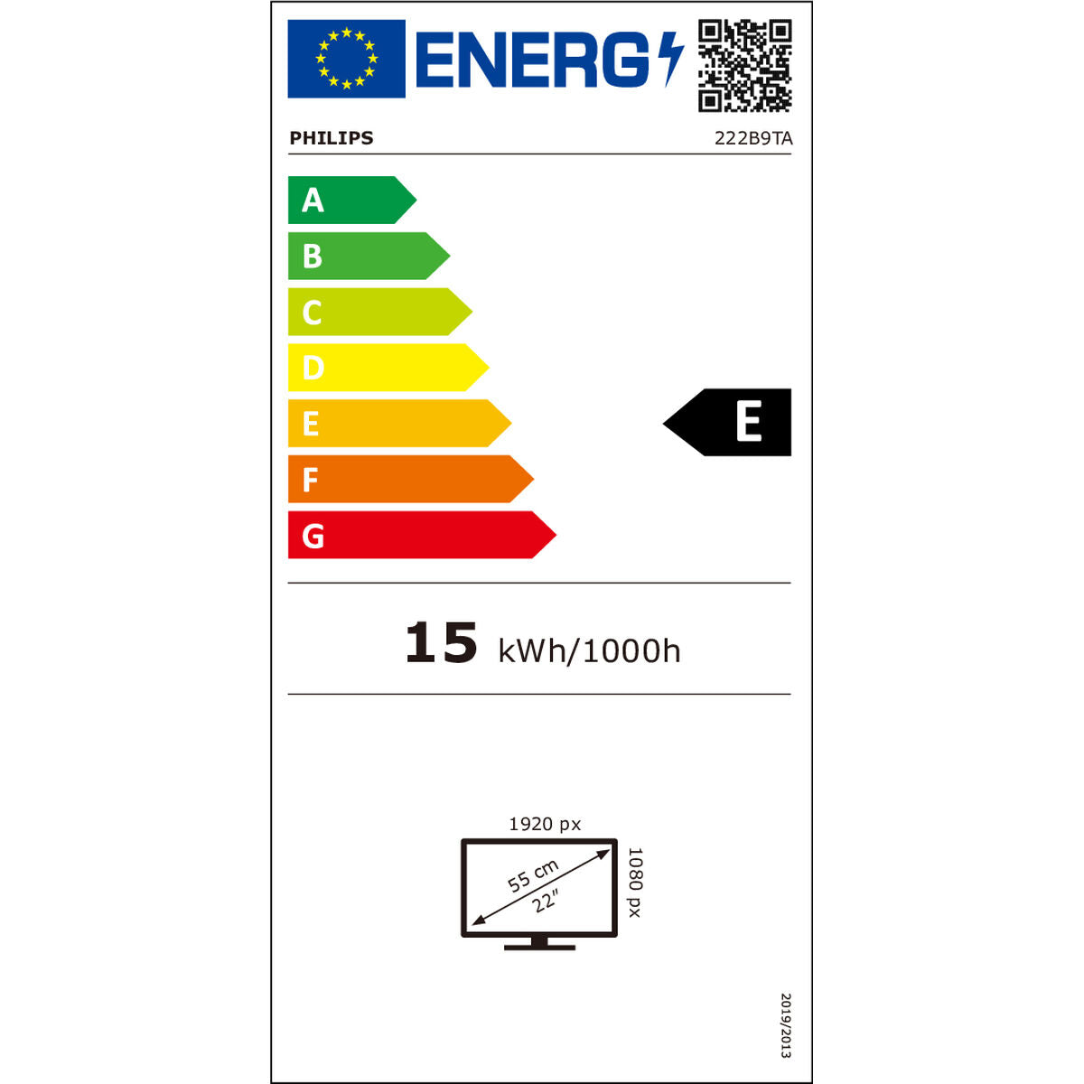 Τόνερ Philips 222B9TA/00 21,5" (21,5") Full HD (Full HD)