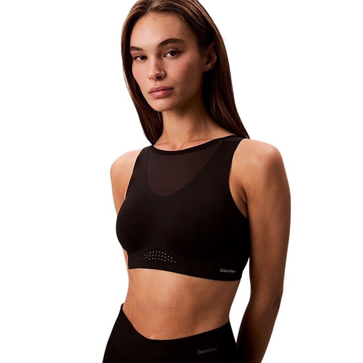 Αθλητικό σουτιέν Calvin Klein Μαύρο