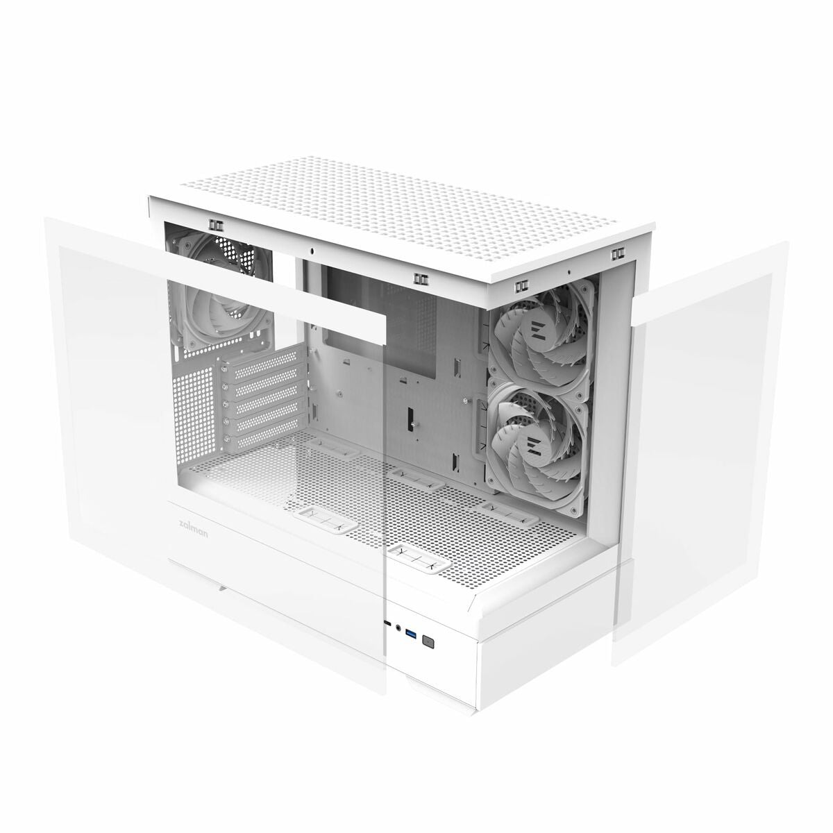 Κουτί Μέσος Πύργος ATX Zalman P30 V2 Λευκό