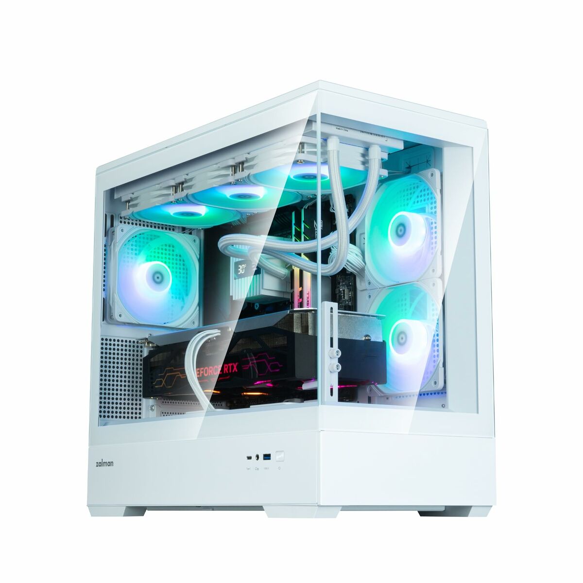 Κουτί Μέσος Πύργος ATX Zalman P30 V2 Λευκό