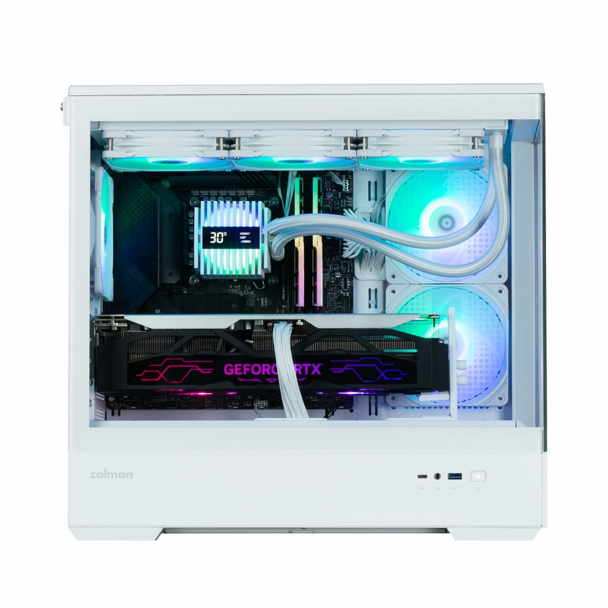 Κουτί Μέσος Πύργος ATX Zalman P30 V2 Λευκό