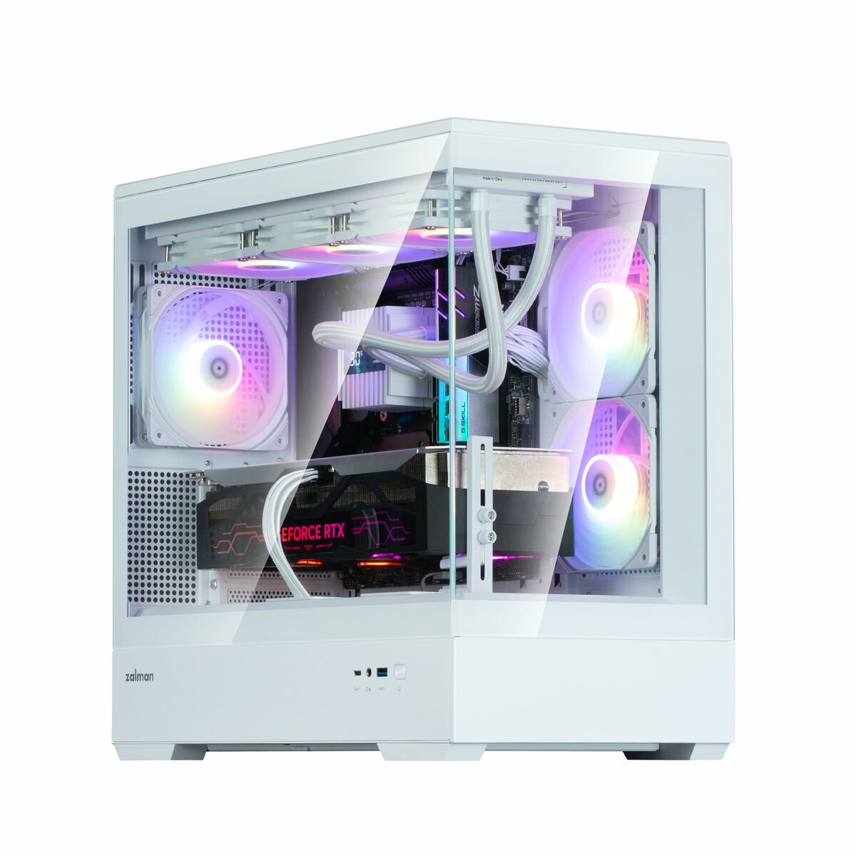 Κουτί Μέσος Πύργος ATX Zalman P30 V2 Λευκό