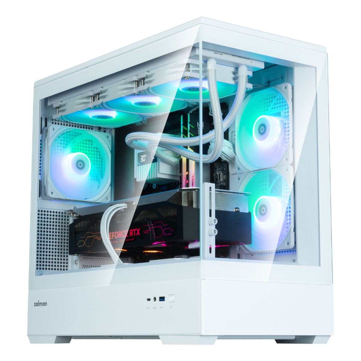 Κουτί Μέσος Πύργος ATX Zalman P30 V2 Λευκό