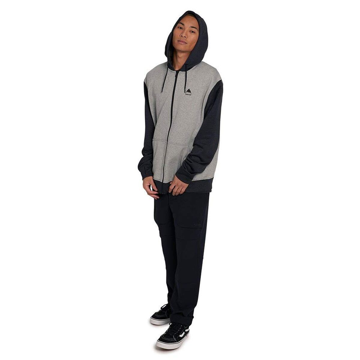 Ανδρικό Φούτερ με Κουκούλα Burton Oak Full-Zip Μαύρο