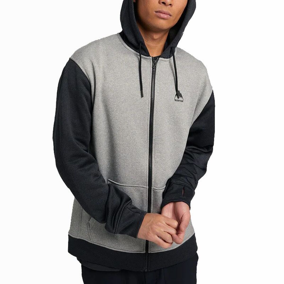 Ανδρικό Φούτερ με Κουκούλα Burton Oak Full-Zip Μαύρο