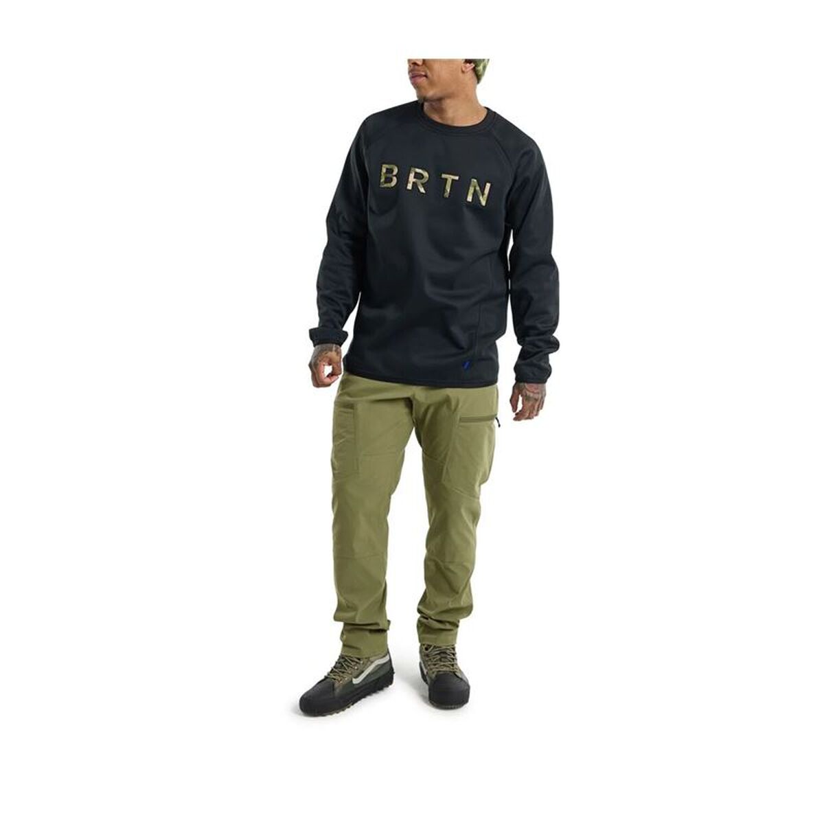 Ανδρικό Φούτερ χωρίς Κουκούλα Burton Crown Weatherproof Pullover Crewneck Μαύρο