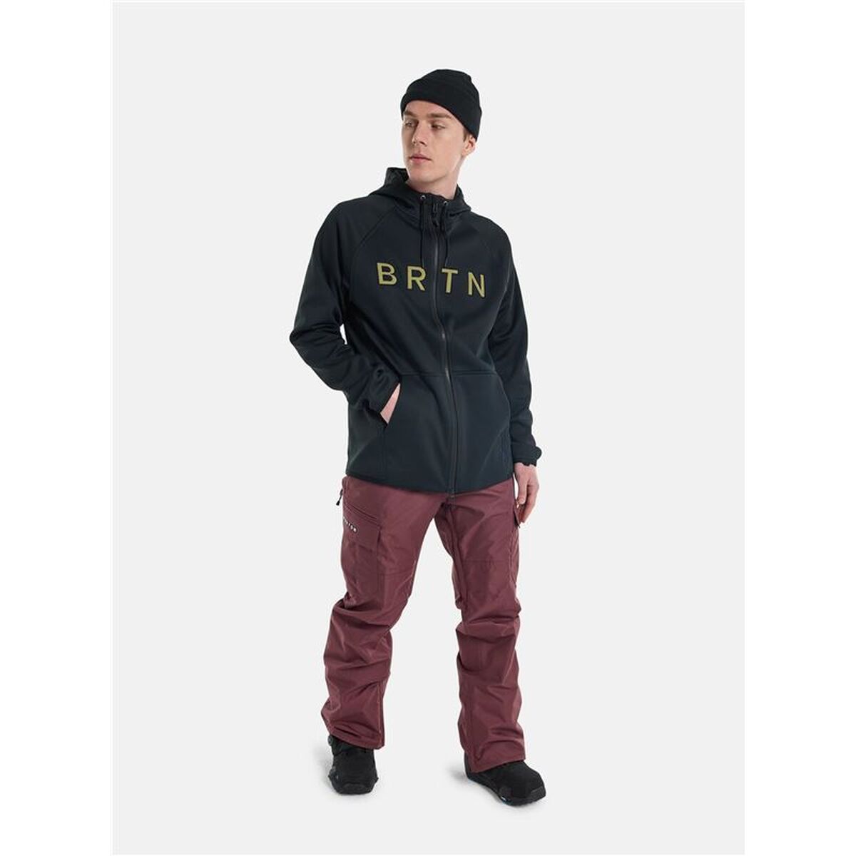 Ανδρικό Φούτερ με Κουκούλα Burton Crown Μαύρο