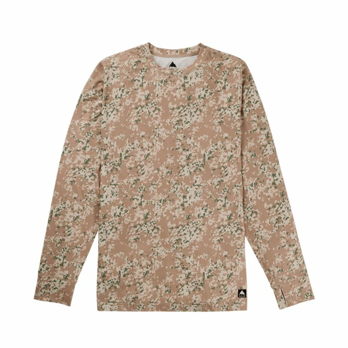 Ανδρικό Φούτερ χωρίς Κουκούλα Burton Mdwt Crew Snowfall Camo Λευκό Μπεζ