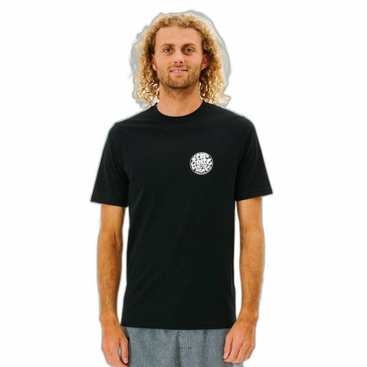 Μπλουζάκι Rip Curl Icons Of Surf Μαύρο Άντρες