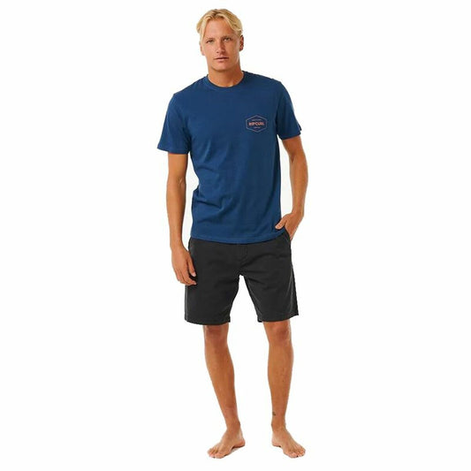 Ανδρική Μπλούζα με Κοντό Μανίκι Rip Curl Stapler Μπλε