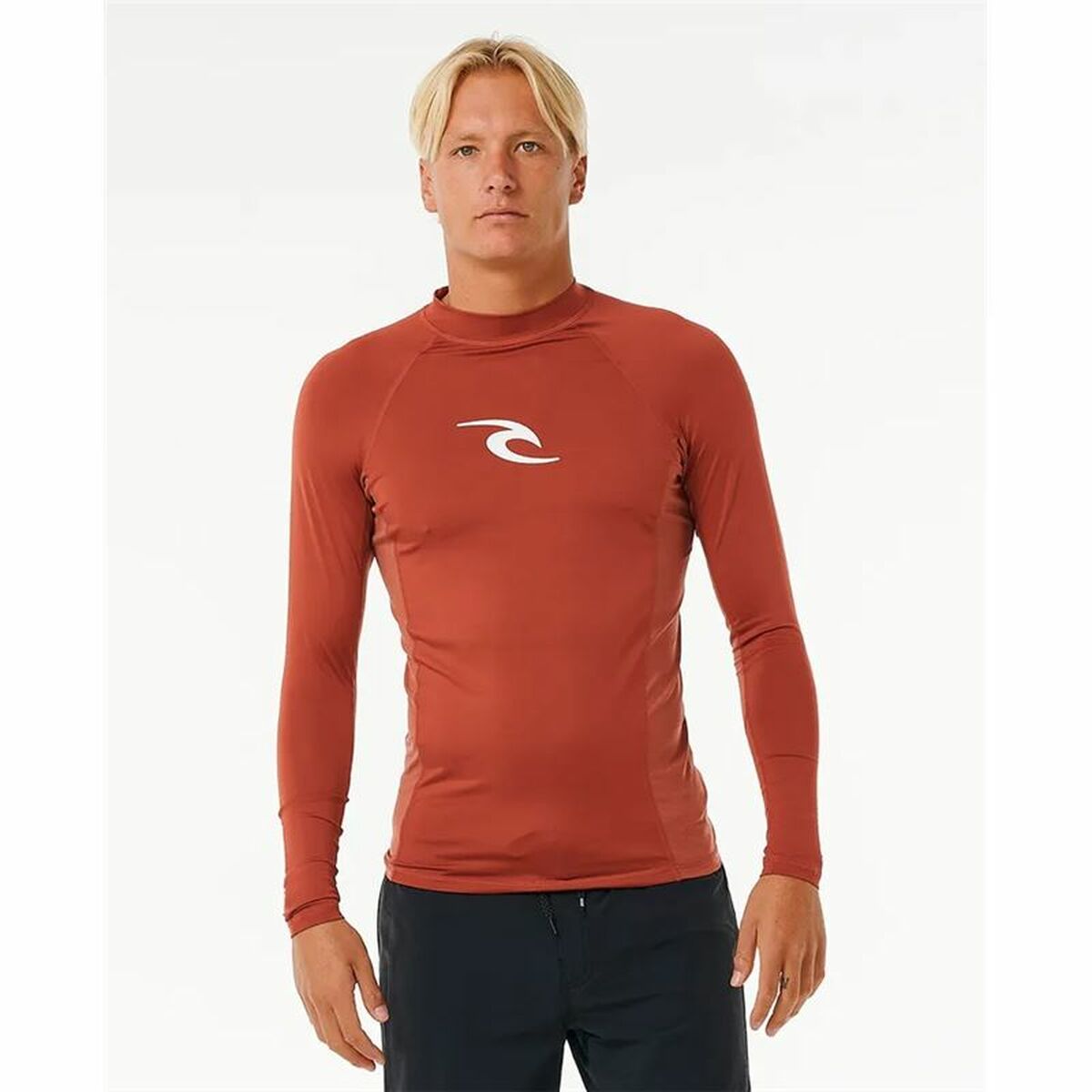 Μπλουζάκι για μπάνιο Rip Curl Waves Upf Perf L/S Κόκκινο Σέρφινγκ