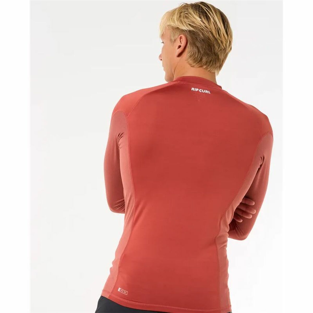 Μπλουζάκι για μπάνιο Rip Curl Waves Upf Perf L/S Κόκκινο Σέρφινγκ