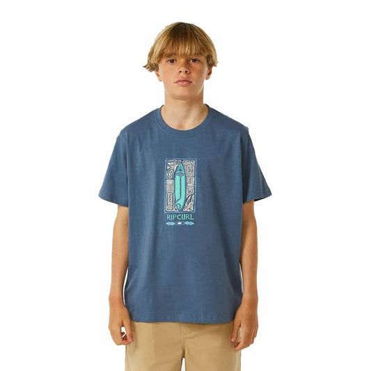 Παιδικό Μπλούζα με Κοντό Μανίκι Rip Curl Lost Island Μπλε