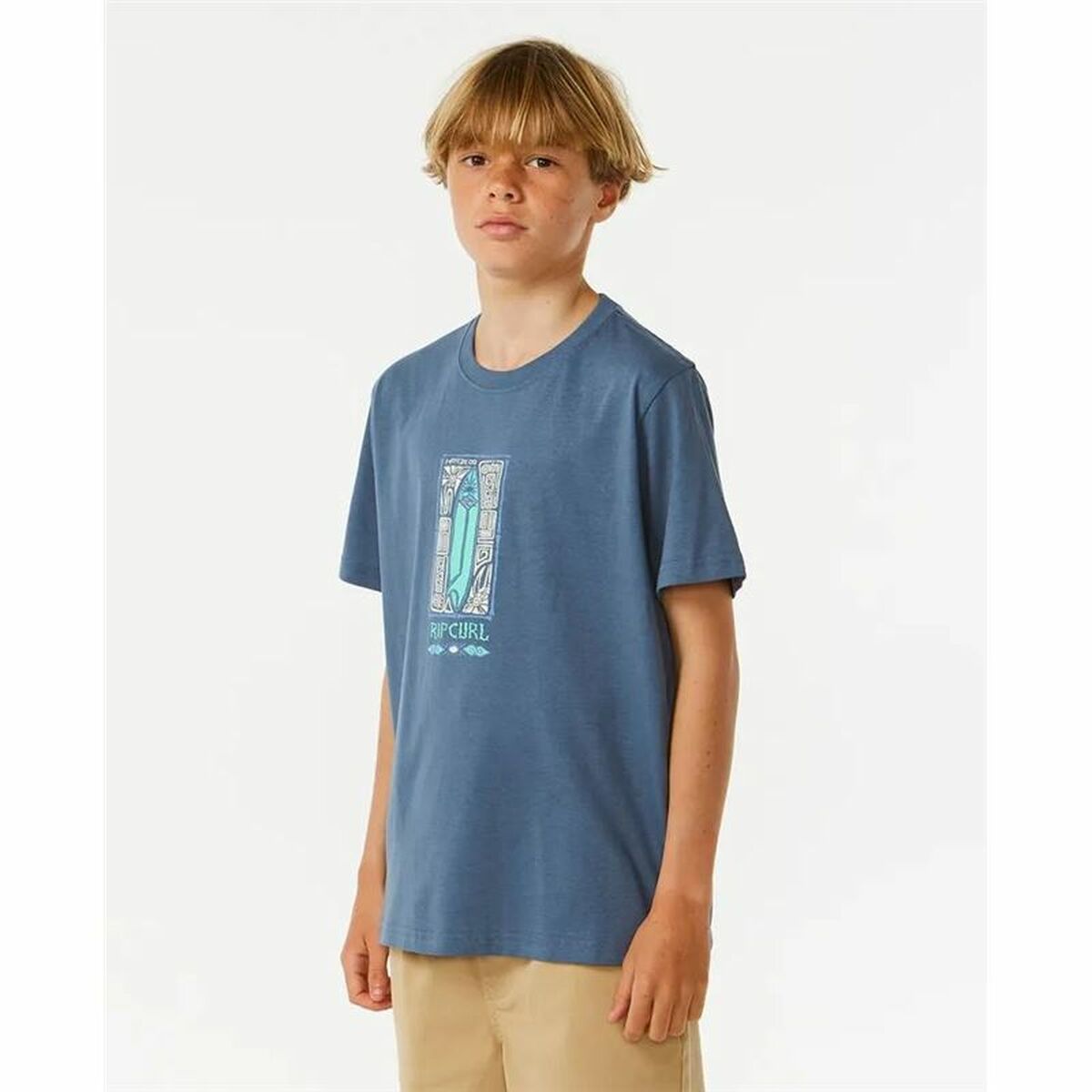 Παιδικό Μπλούζα με Κοντό Μανίκι Rip Curl Lost Island Μπλε